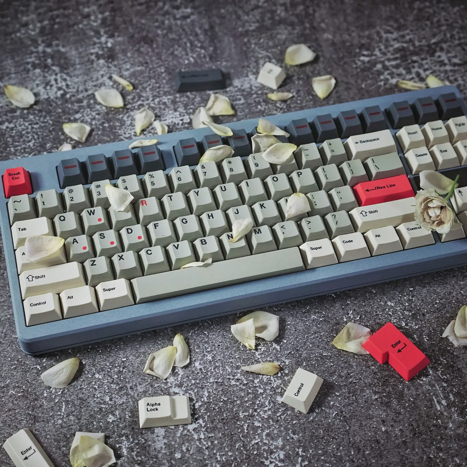 

Колпачок клавиш с тематикой красного света, материал PBT, оригинальная высокомеханическая клавиатура, полный комплект по индивидуальному заказу для сублимации