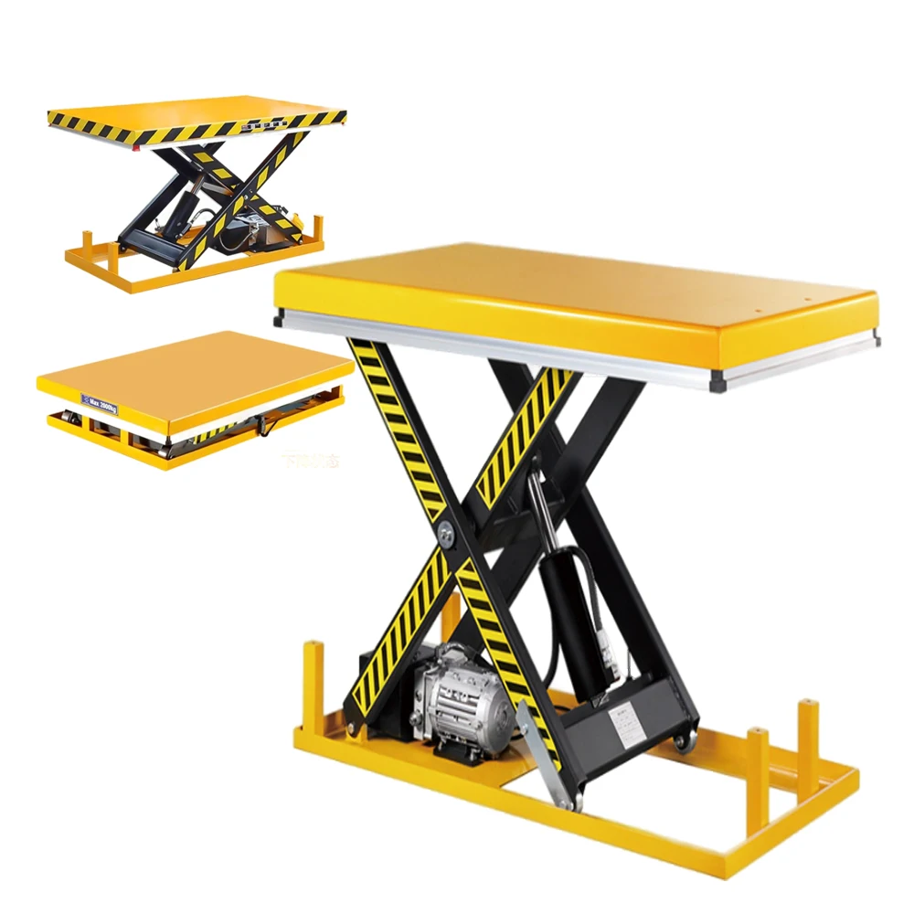Fixed Direct Supply Electric Hydraulic Scissor Lift Manufacturer Simple Small Cargo Lift Lifting Table Platform