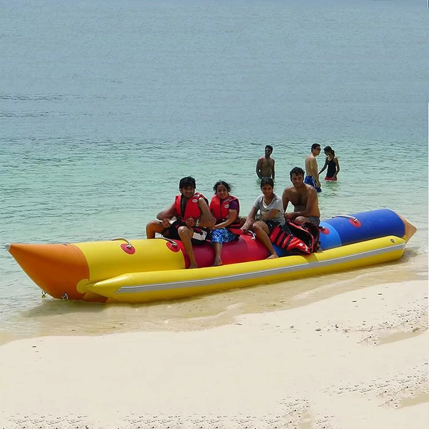 Towable Tube Inflatable Banana Boat Raft Floating Water Games Inflatable Trailer Tube for Adults Other Water Sports Equipment
