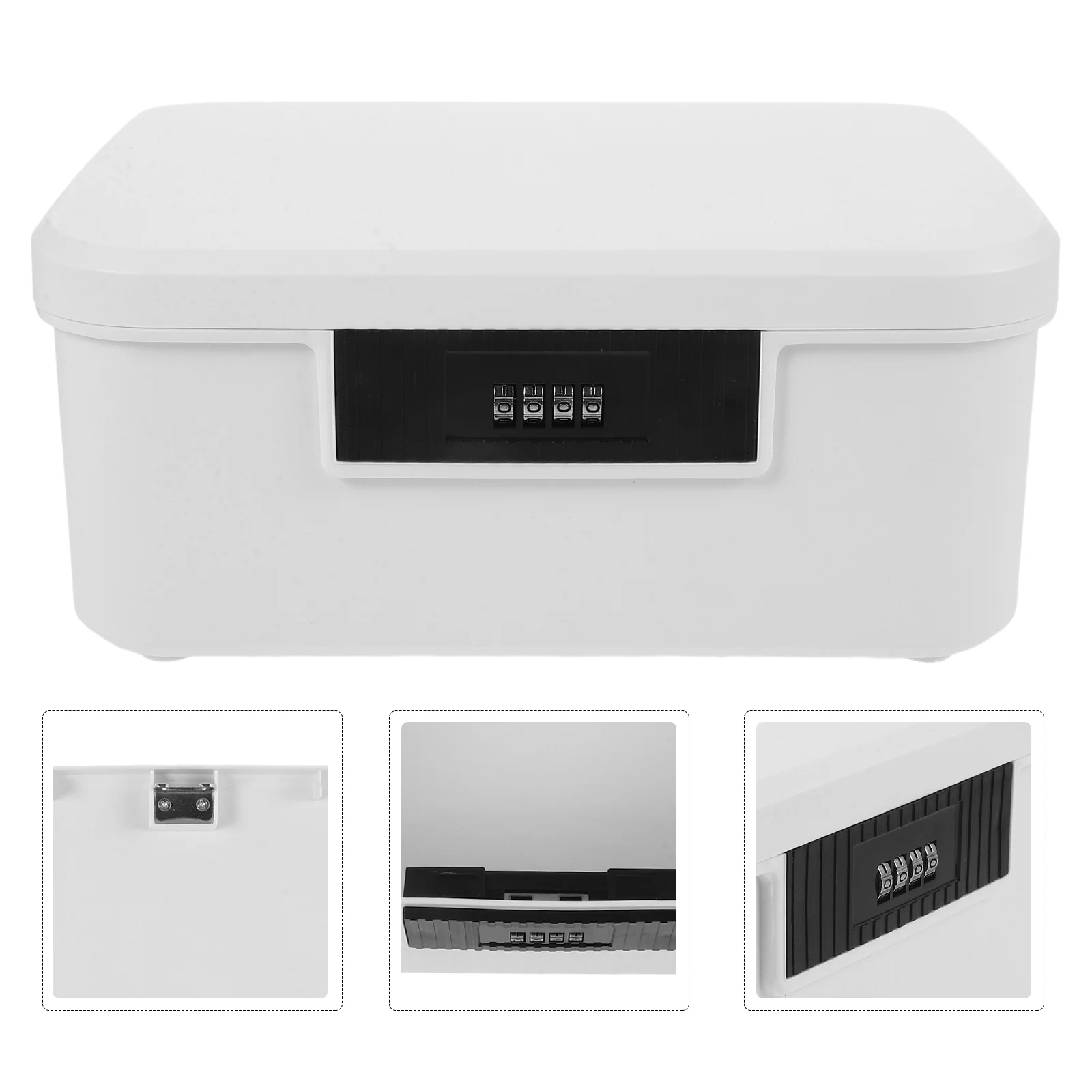 

Storage Password Box Small Safe Lock Portable Beach Important Document Organizer Boxes for Personal Items with Travel