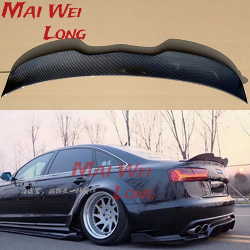 

C7 A6 Спойлер Psm Style Carbon Fiber Spoiler Заднее крыло багажника для Audi A6 C7/4g 2012 - Подходит для 4-дверного седана Только