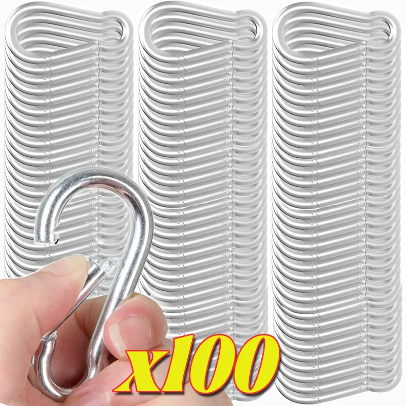 D-ring Mini Karabiner Schlüsselbund Alluminum Legierung Schnalle Frühling Snap Clip Haken Karabiner Schlüssel Camping Outdoor Zubehör Großhandel