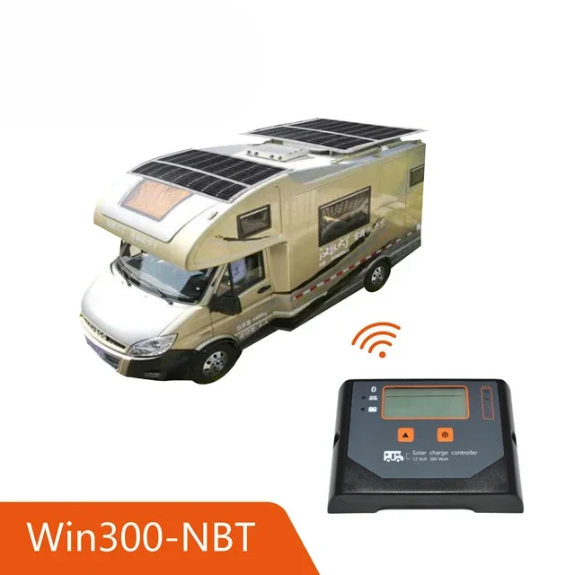 12V For 300W 200W Solar Panel LCD Display Bluetooth RV Caravan Yacht Pwm Solar Charge Controller