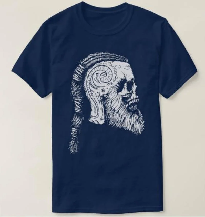 Ragnar Lothbrok Valhalla Tattoo on The T-Shirt Short Sleeve Casual Cotton O-Neck Harajuku Shirt