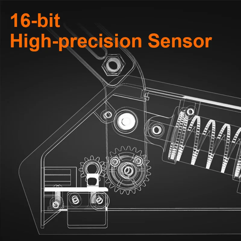 PXN HBS Handbrake 16-bit High-precision Sensor Dual Mode Adjustable Intensity Stroke High Hardness USB Interface Plug Play on PC