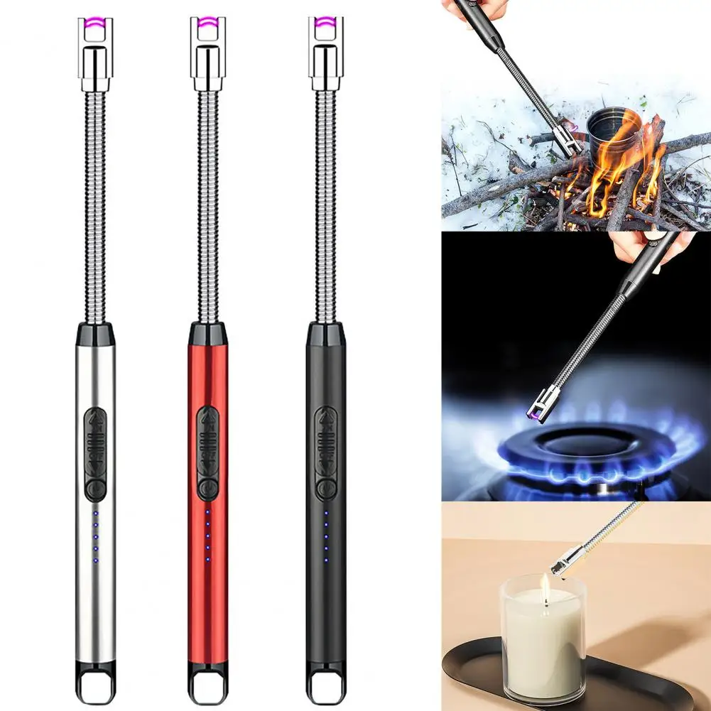 

2023 Windproof Kitchen Gas Stove Extended Models Igniter Barbecue USB Pulse Charging Lighter Snatch Ignition Rod BBQ Lighter