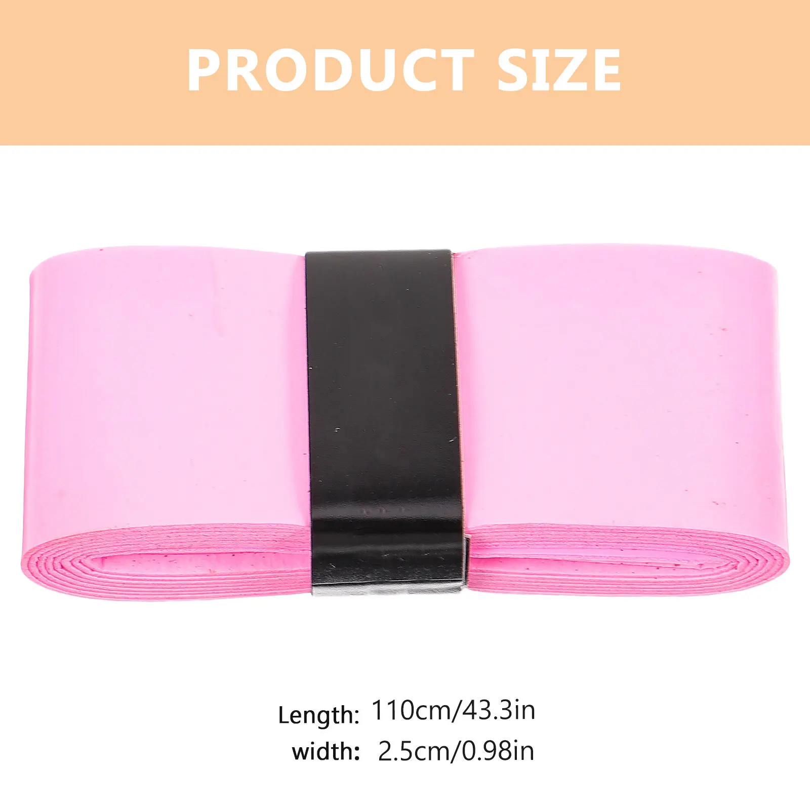 Tennis Racket Grip Tape 1 Pair Non Slip PU Sweat Absorbing Overgrip for Badminton Fishing Rod
