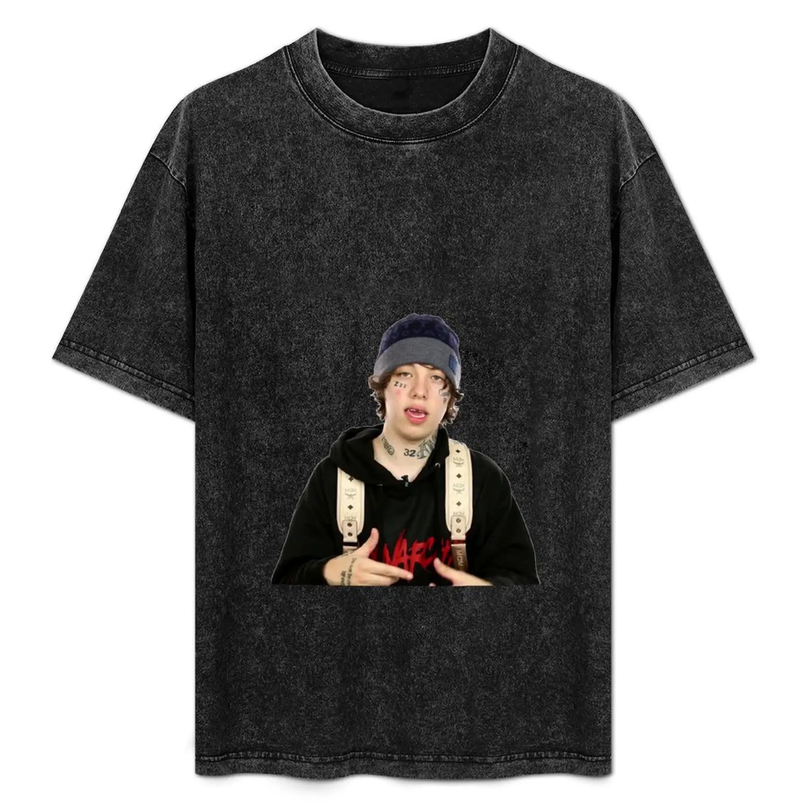 

lil xan but hes got a white background T-Shirt Streetwear Print Tee Shirt