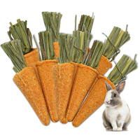 3pcs/bag Small Animal Hamster Treats Rabbit Chew Carrots Snack Natural Nutritious Guinea Chinchillas Toy Small Pet Supplies