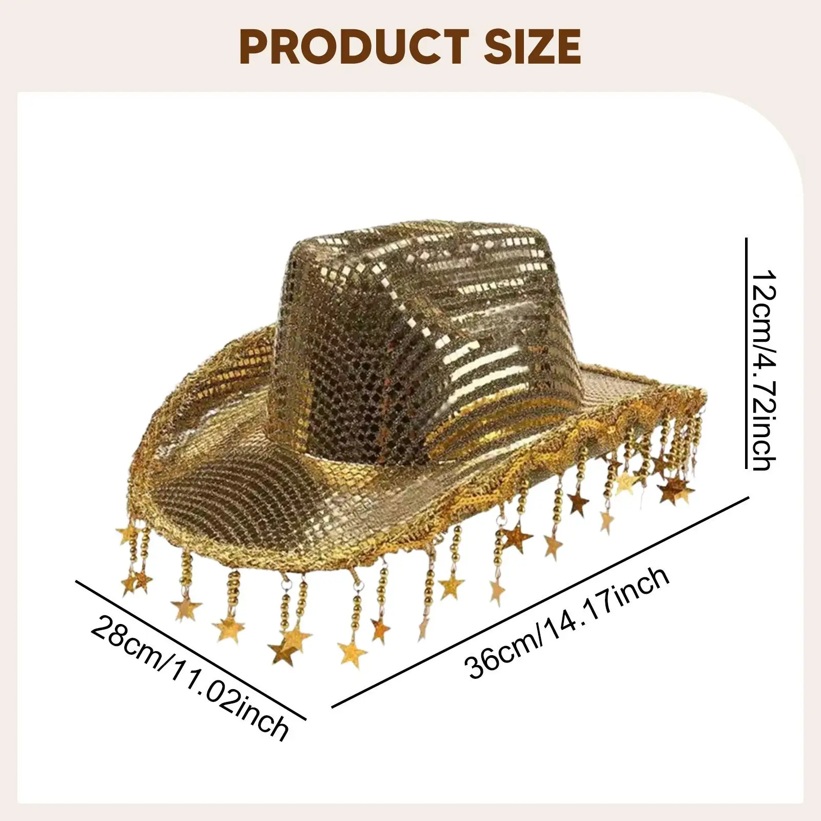 قبعة رعاة البقر للنساء شرابة راعية البقر قبعة الجاز قبعة للحزب هدية صور الدعائم