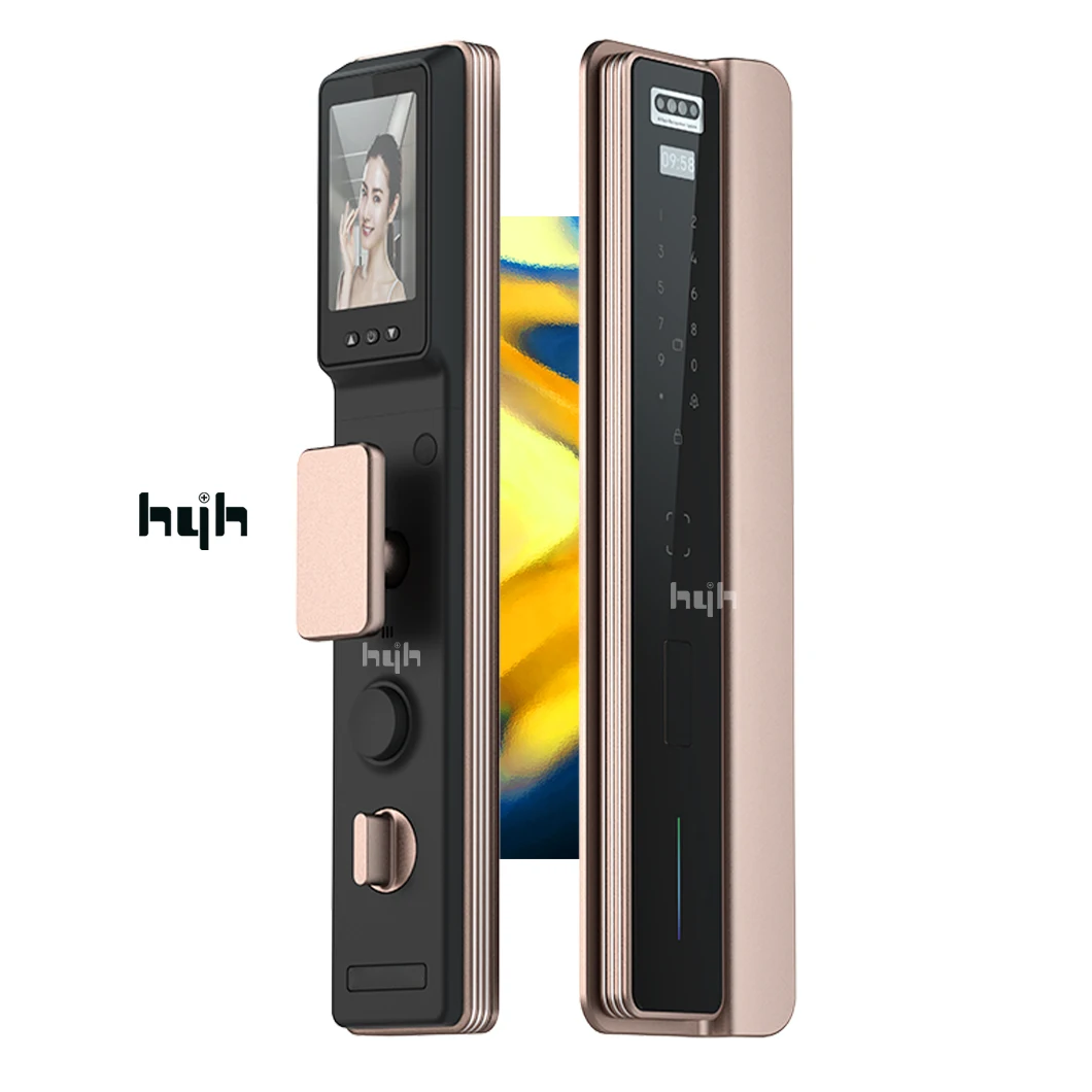 

Guangdong-hyh Hardware High Quality Smart Passcode Fingerprint Face Recognition Entry Room Door Lock Set