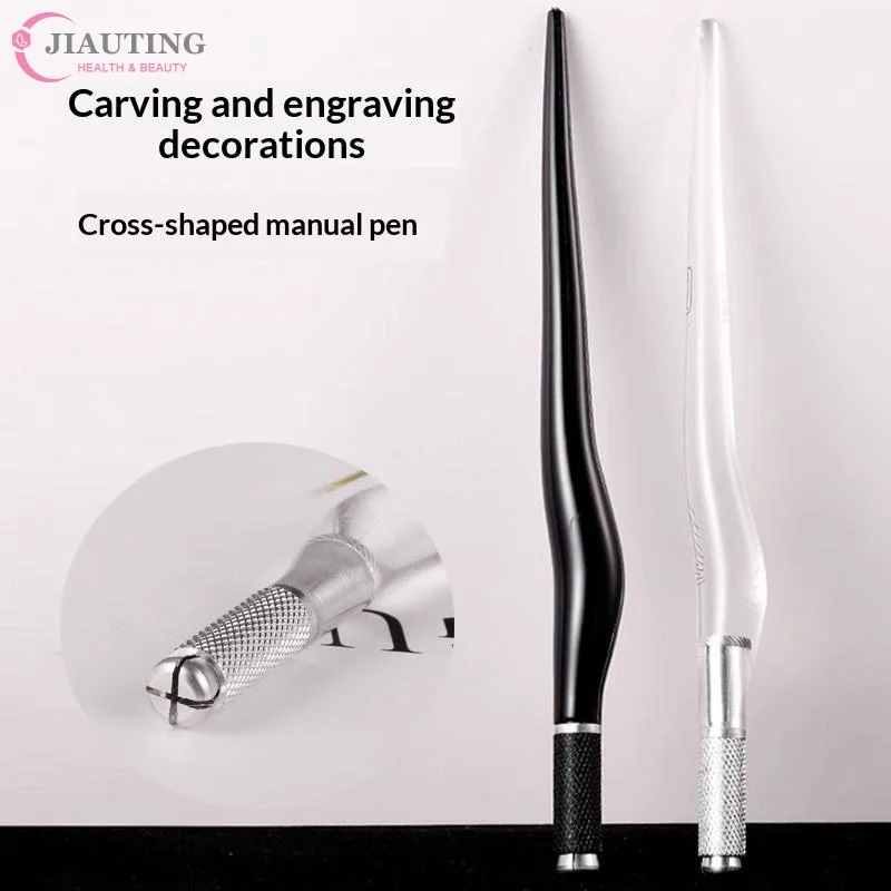 

1 шт., пластиковая ручка для микроблейдинга Tebori, PCD, держатель для иглы для микроблейда, ручная ручка для перманентного макияжа бровей, ручка для татуировки