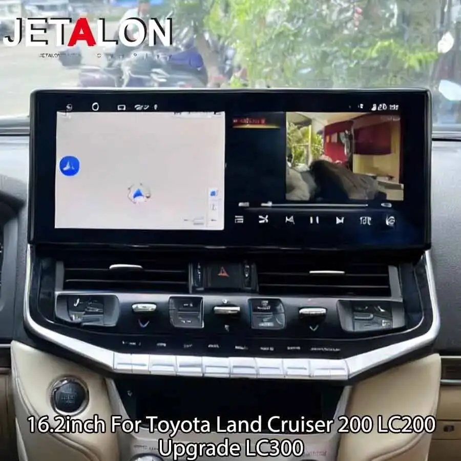 

16.2'' Android-магнитола для Toyota Land Cruiser 200 LC200 (обновление до LC300) с навигацией, CarPlay и мультимедийным видеоплеером