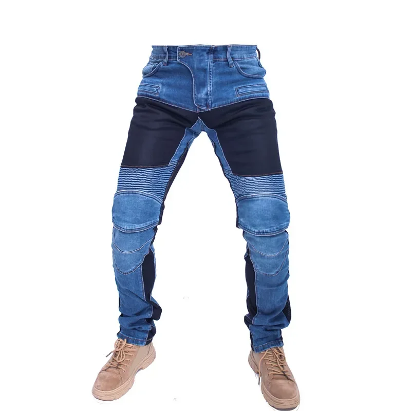 MOTORPOOL UBS06 PK719 Jeans Leisure Motorcycle Men's Off-road Outdoor Jean/cycling Summer Pants With Protect Equipment