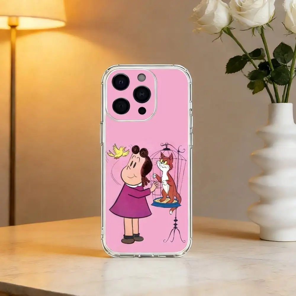 Cartoon The L-Little L-Lulu Show  Phone Case For iPhone 17 16 15 14 13 12 11 Mini Pro Max Plus Transparent Cover