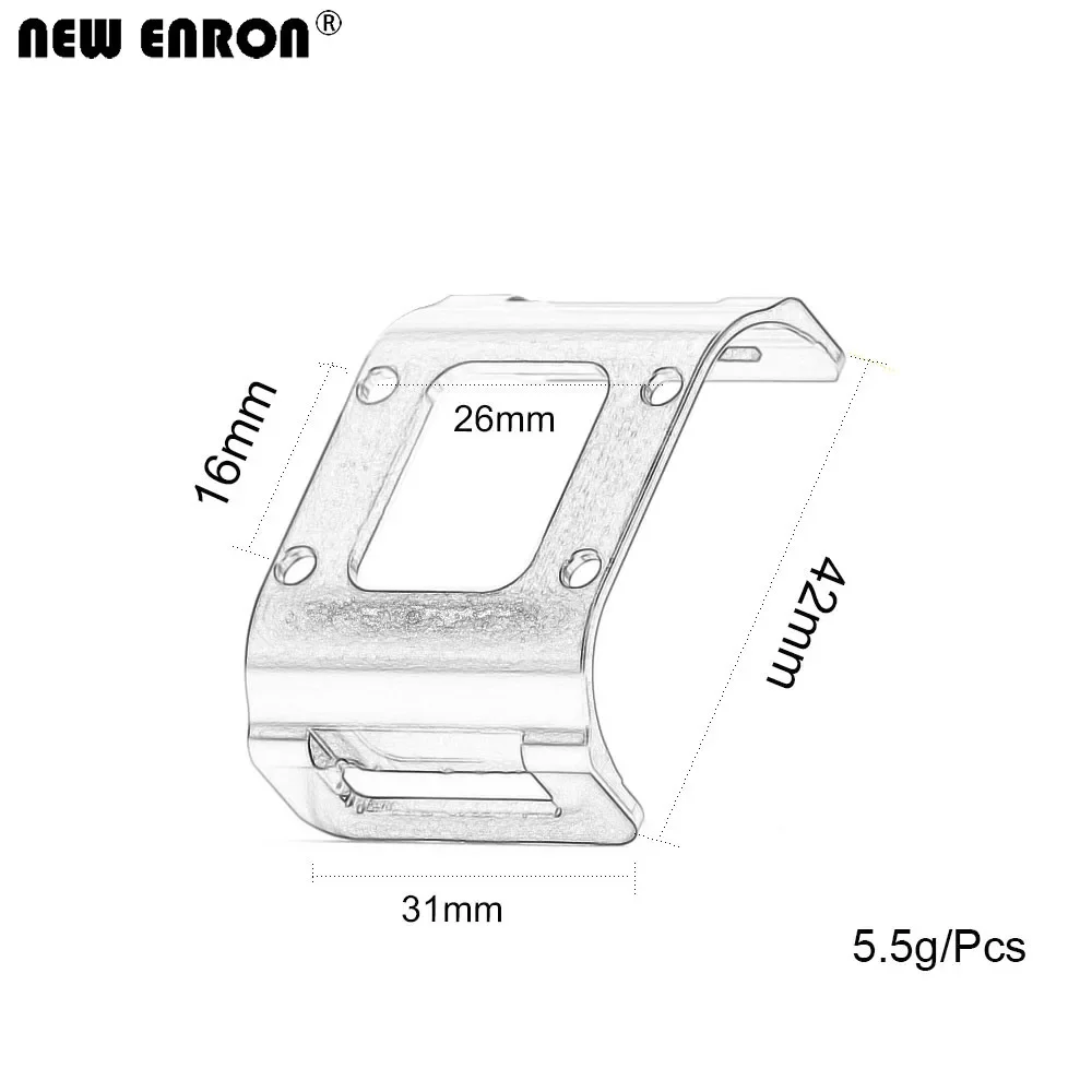 NEW ENRON Silver/Black/Gray Aluminum Battery Holder For 1/8 RC Motorbike Kyosho Motorcycle Honda NSR500 #A6