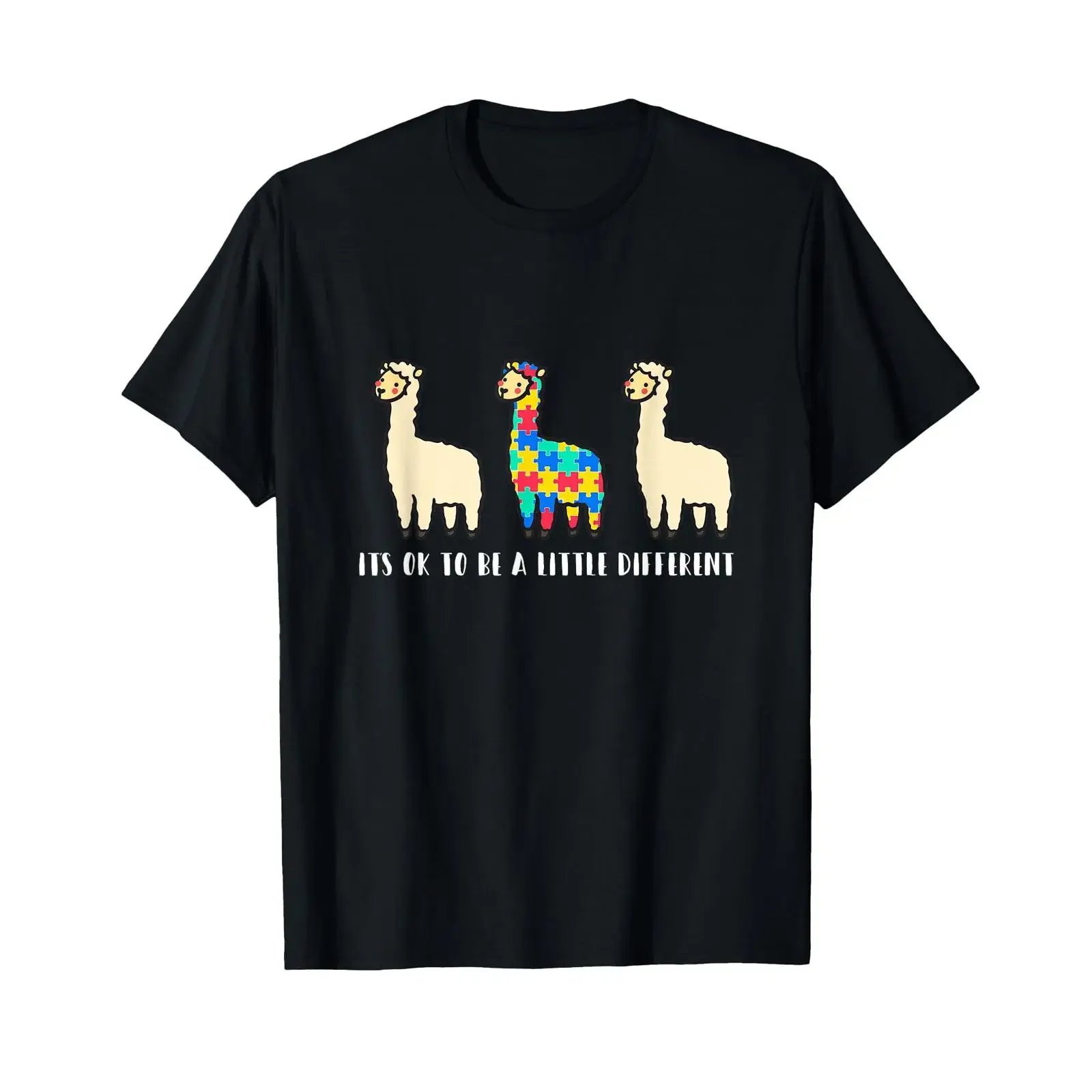 T-shirt « C'est normal d'être un peu différent » – Autisme, fierté, style vintage délavé, vêtements de créateur tendance pour homme, respirant