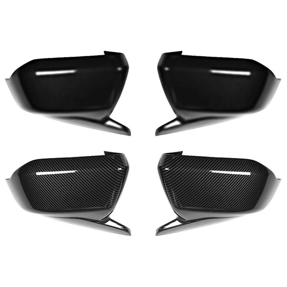 

Car Rearview Mirror Cover Side Mirror Caps Carbon Fiber/Glossy Black Replacement for Ford Mondeo Fusion 2022 2023