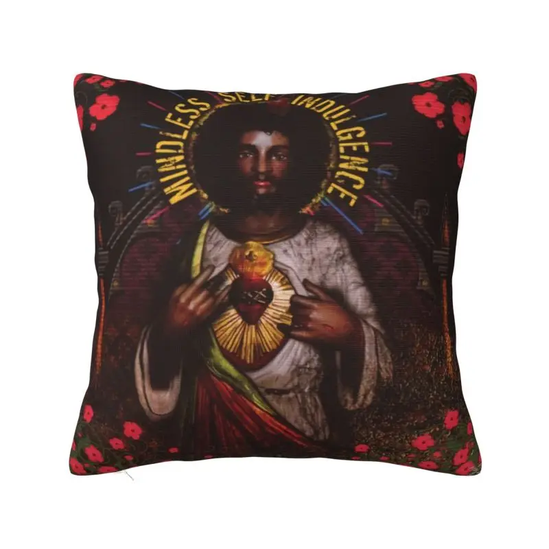 Custom Msi Mindless Hip Hop Punk Rock Self Indulgence Jesus Modern Throw Pillow Covers Electro Cushions Cover for Sofa