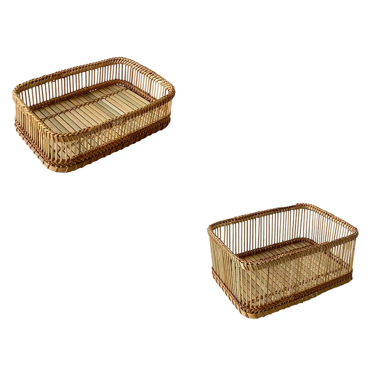 Keranjang penyimpanan rotan, keranjang pengatur kamar mandi, dekorasi, kotak penyimpanan serbaguna, keranjang serba-serbi untuk dapur dan kamar mandi