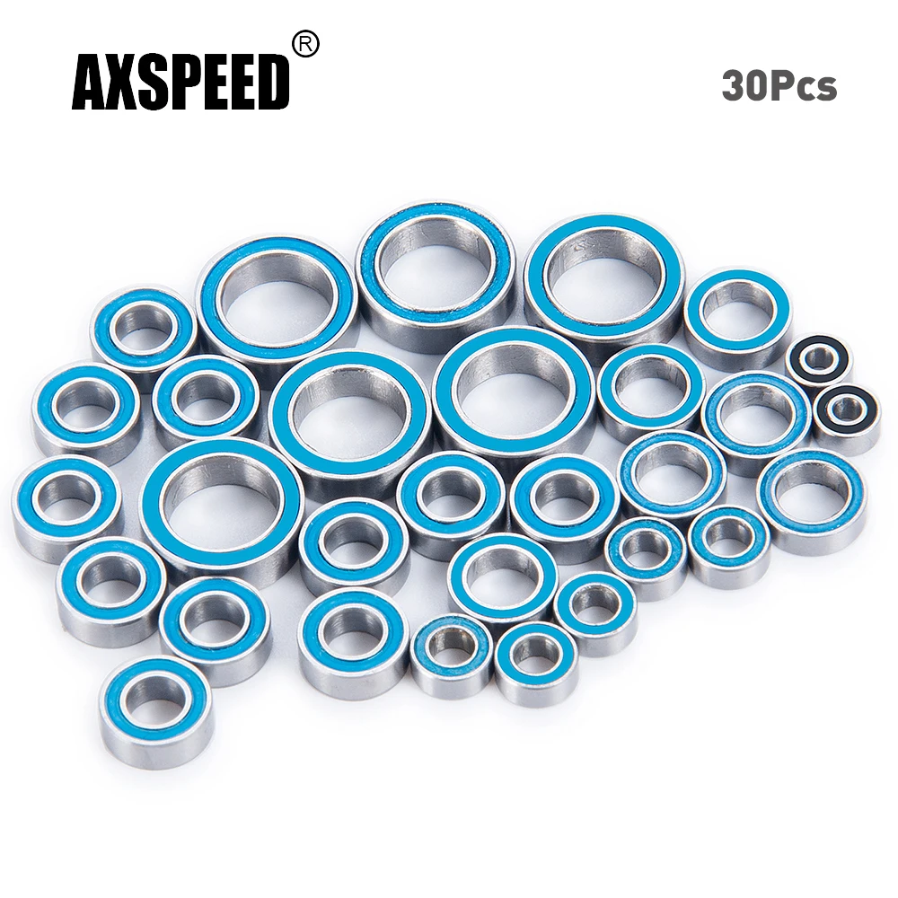 

AXSPEED 30Pcs Wheel Hub Axle Sealed Bearing Kit for Axial UTB18 Capra 1/18 RC Buggy Truck Model Upgrade Accessories Parts