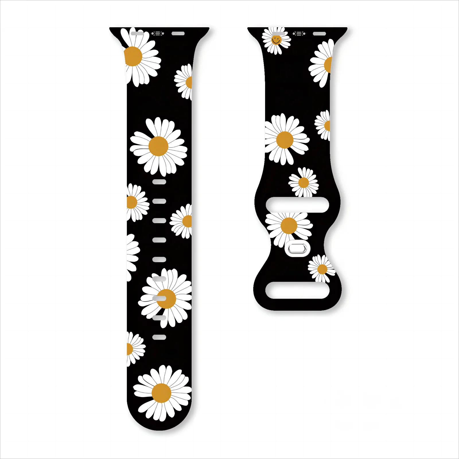 Fashion Printed Strap for Apple Watch 9 8 7 SE 6 Silicone Band Replaceable Bracelet for iWatch Strap 45mm 44mm 42mm Watchband