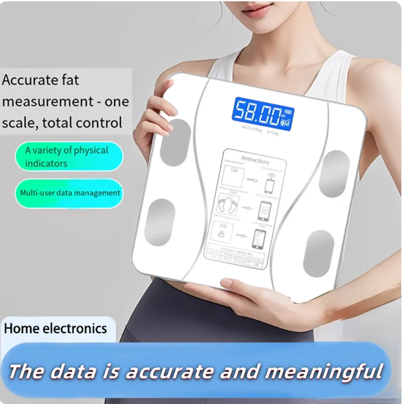 

Home intelligent body fat scale, Bluetooth charging mode, professional high-precision body weight scale customization