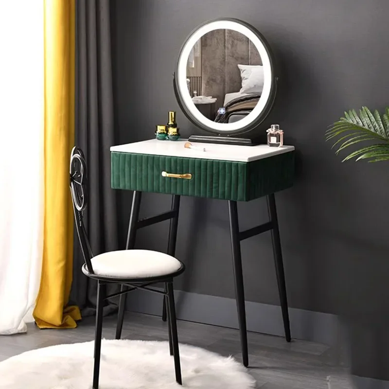 Green Nordic Dressing Table Princess Minimalist Bedroom Luxury Dressing Table Modern Vanity Tocador Maquillaje Furniture