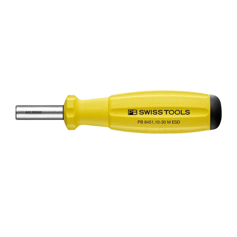 PB SwissGrip ESD Destornillador Mango Intercambiable Bit Sleeve Taladro Manual Multifunción 8451 10-30 M ESD