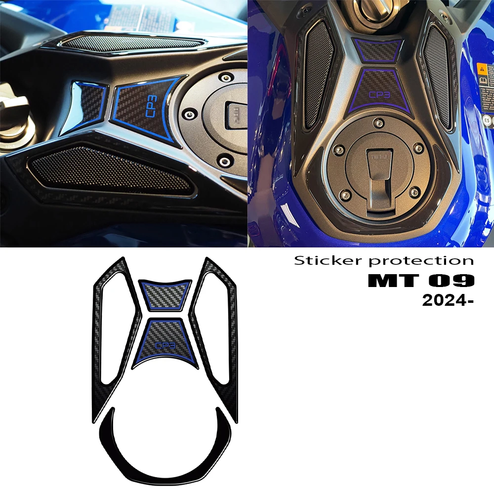 

3D Resin Stickers For MT 09 MT 09 SP 2024 2025 Motorcycle Accessories Ignition Area Protection Kit