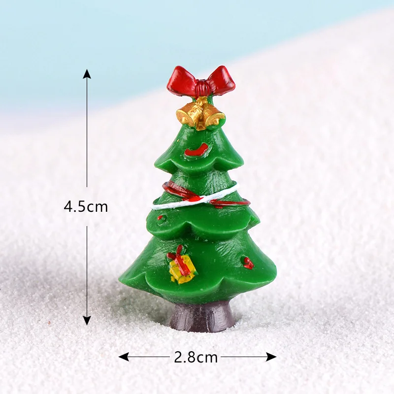 Resin Christmas Tree Christmas Small Gifts Micro Landscape Ecological Bottle Landscape Small Ornament Accessories Simulated Tree