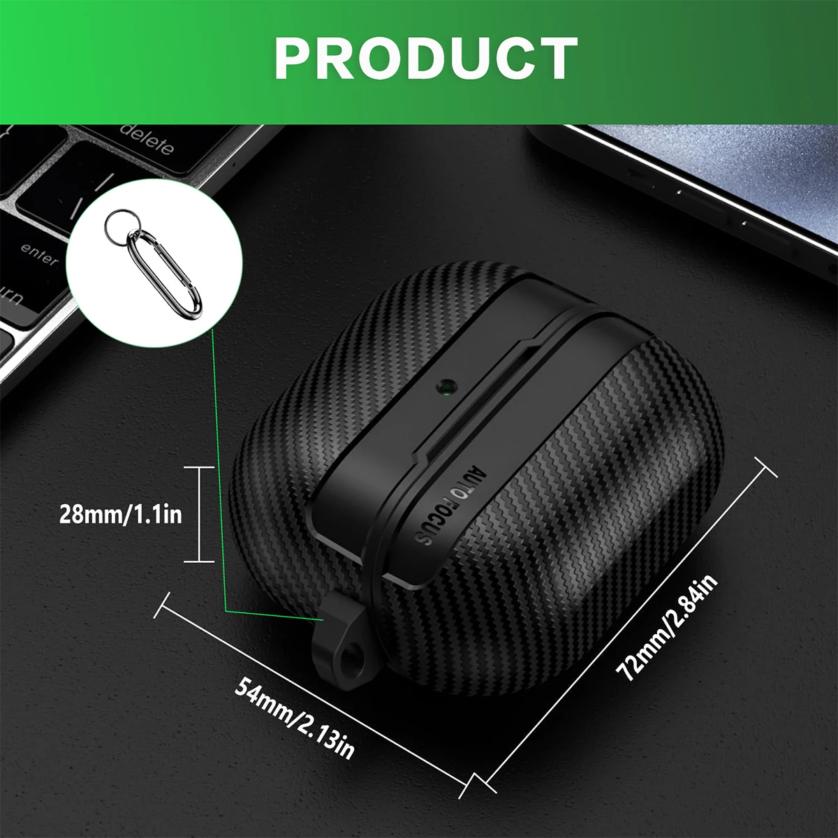 حافظة سماعات أذن لاسلكية مقاومة للصدمات لهاتف سامسونج جالاكسي Buds 3 Buds3 Pro حافظة من السيليكون الملمس من ألياف الكربون