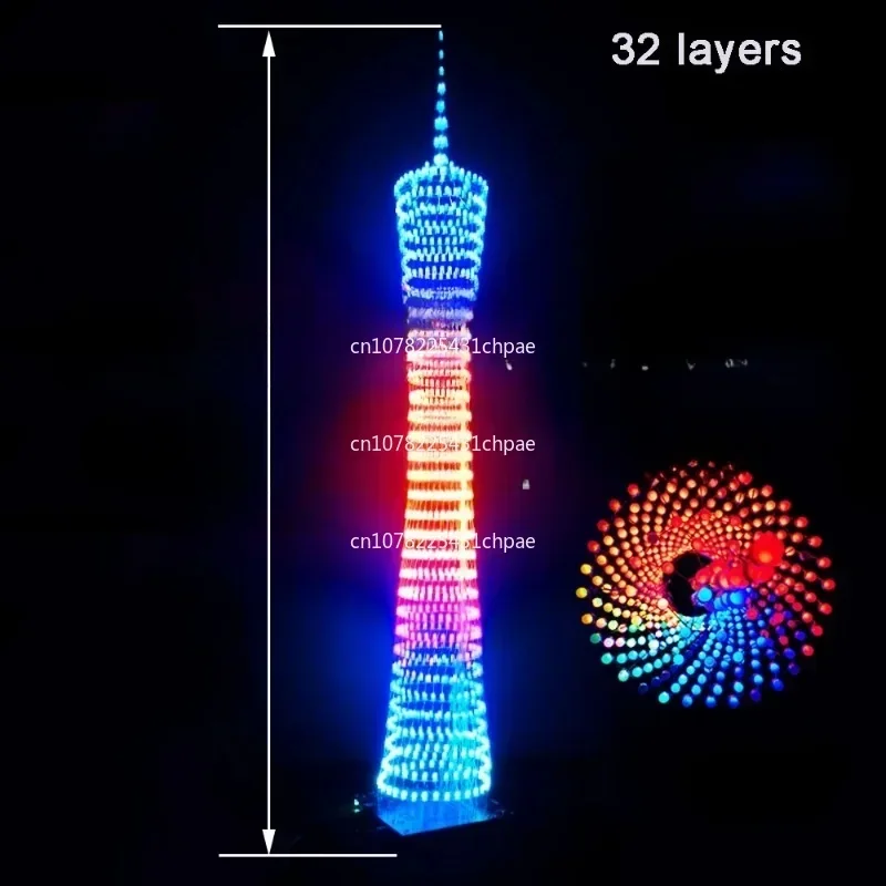 32 floors, X32 columns, LED light cube Bluetooth welding kit unassembled