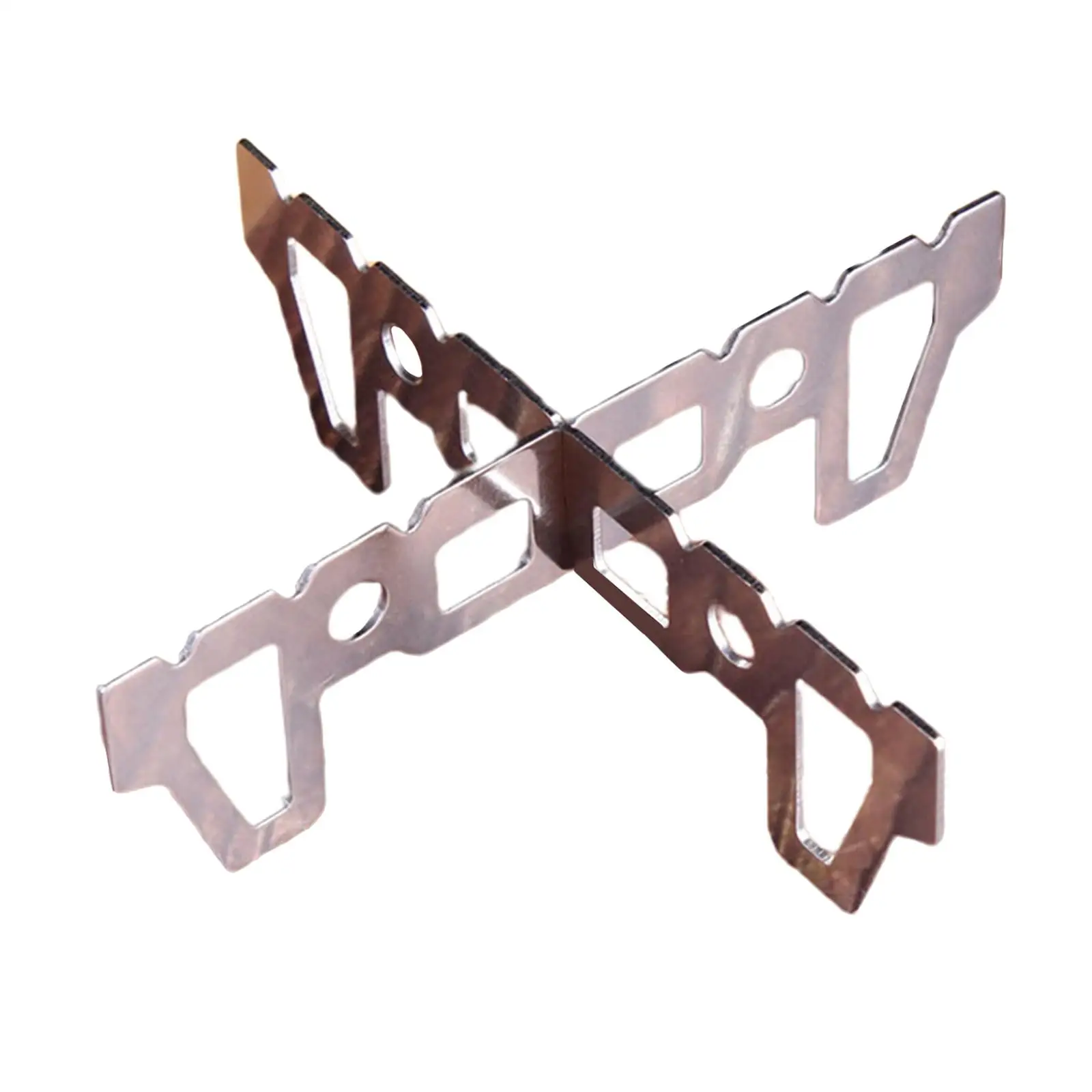 Soporte portátil de titanio plateado para estufa de alcohol, soporte para estufa Trangia, soporte para estufa de camping, para cocinas de camping y senderismo