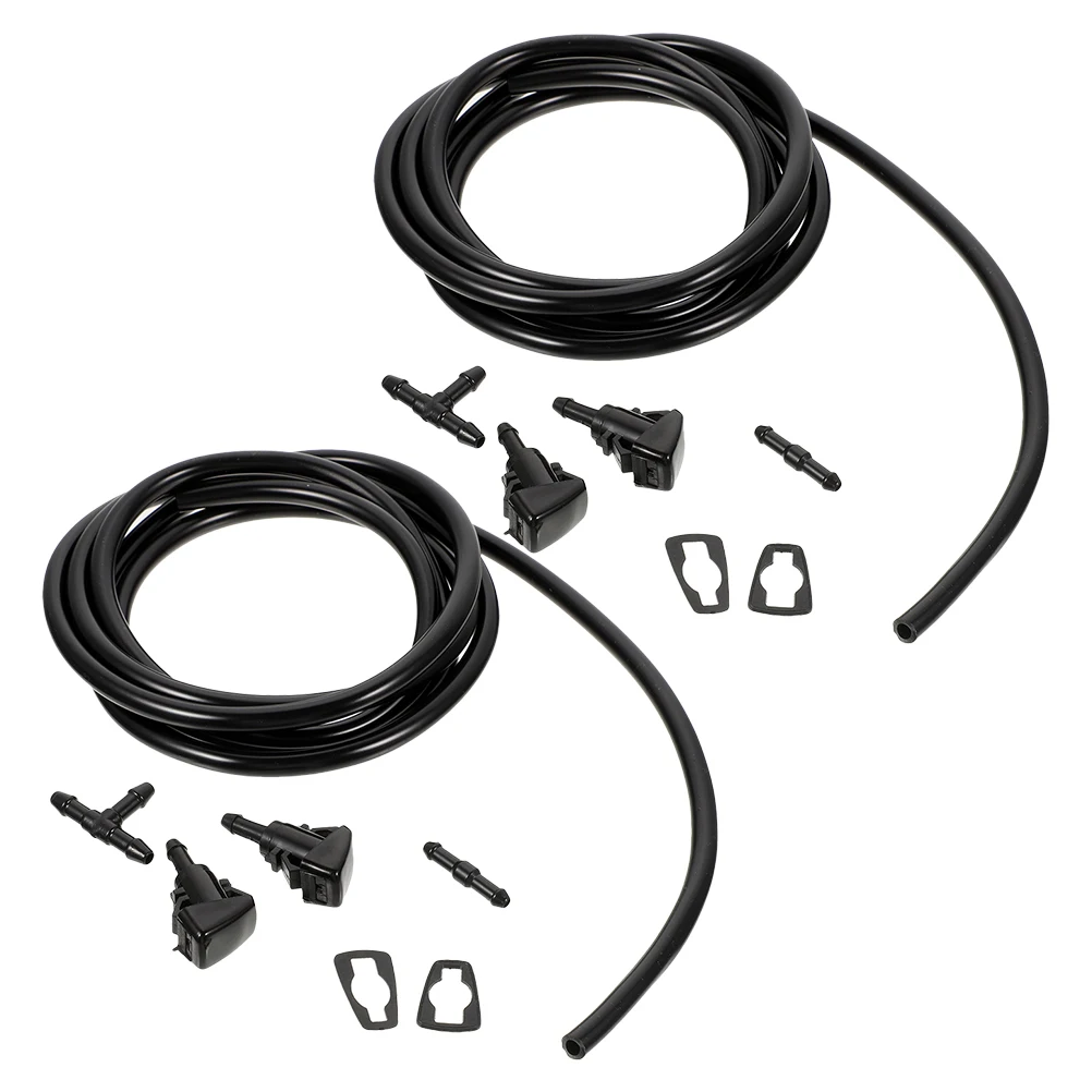 

2 Pcs Windshield Washer Hose 2 Meter Flexible Easy Install Durable Automotive Replacement Water Tube Cleaning Sprinkler