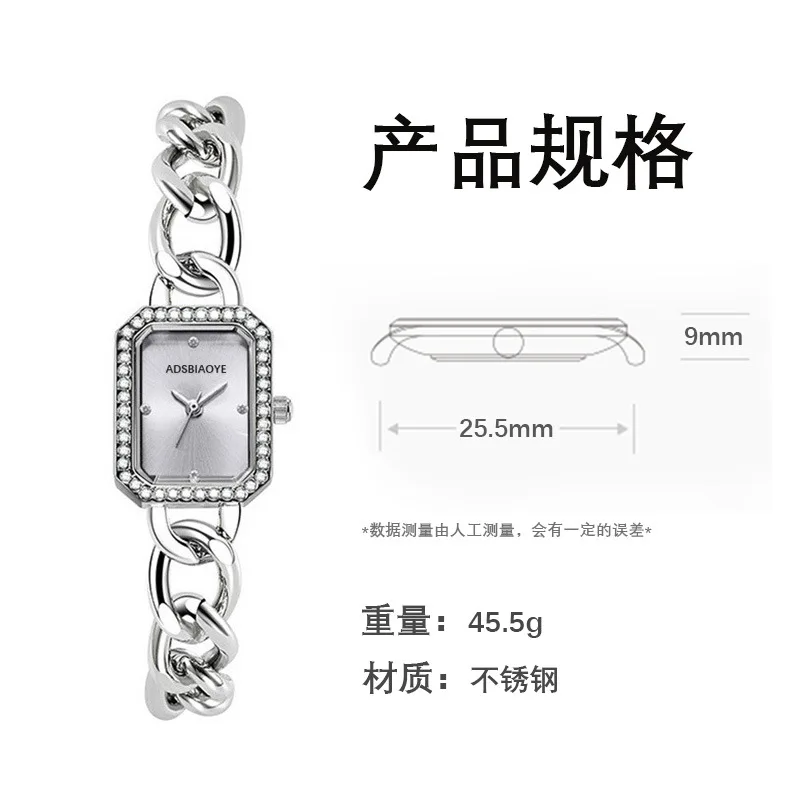 Women Watch Luxury Elegant Watch Crystal Wristwatch  Ladies Gift Quartz Watch Alloy Rhinestone Bracelet Montre