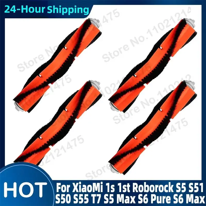 Washable Main Roll Brush For Roborock S5 Maxv S6 Max Pure S50 S51 S55 XiaoMi 1S 1st Mi Robot Vacuum Cleaner Replacements Parts