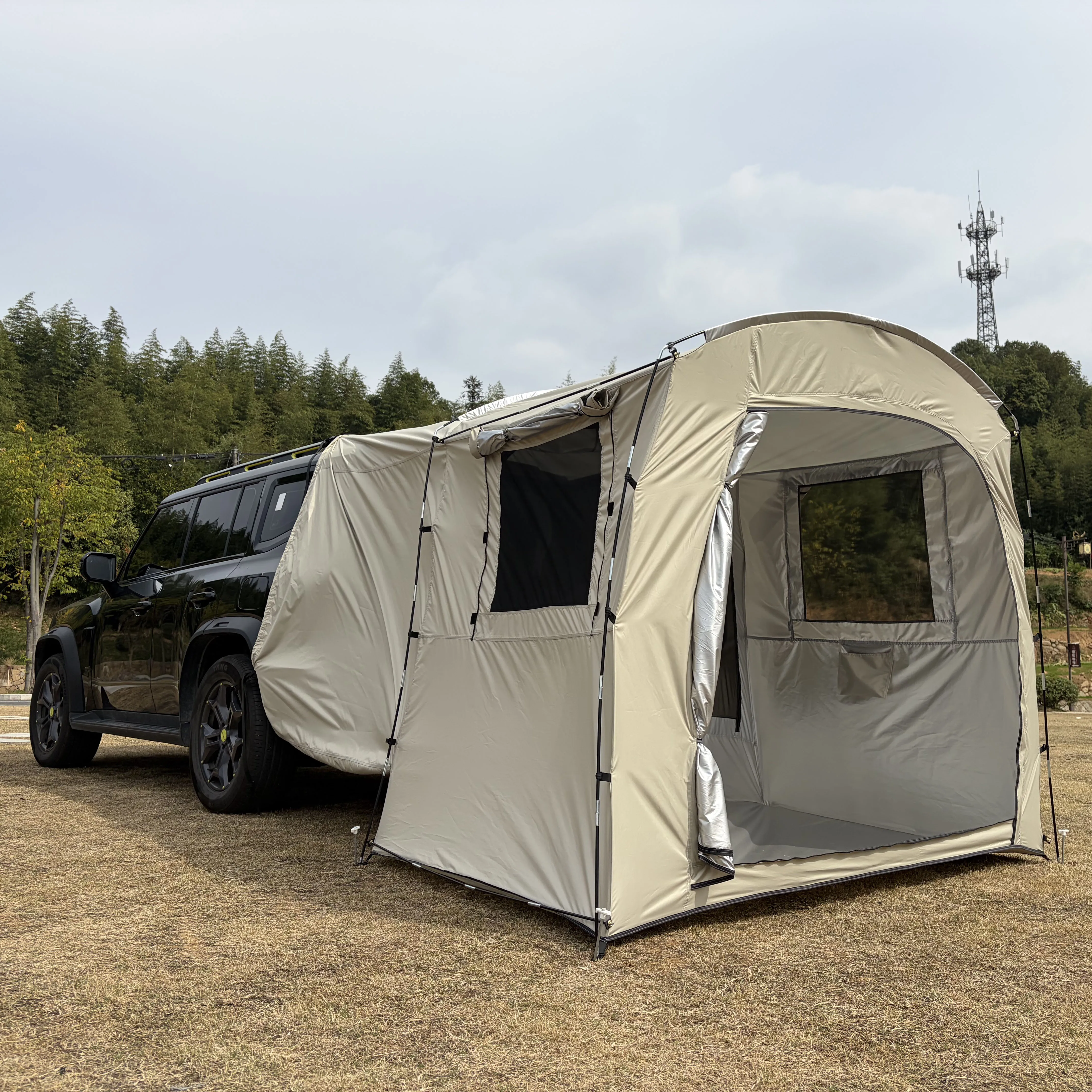 

Палатка для заднего отдыха автомобиля, Рождественская палатка для вождения на длинные дистанции, автомобильная палатка на 2/3 человека, палатка на заднюю дверь внедорожника, палатка для автомобильного хэтчбека с экраном