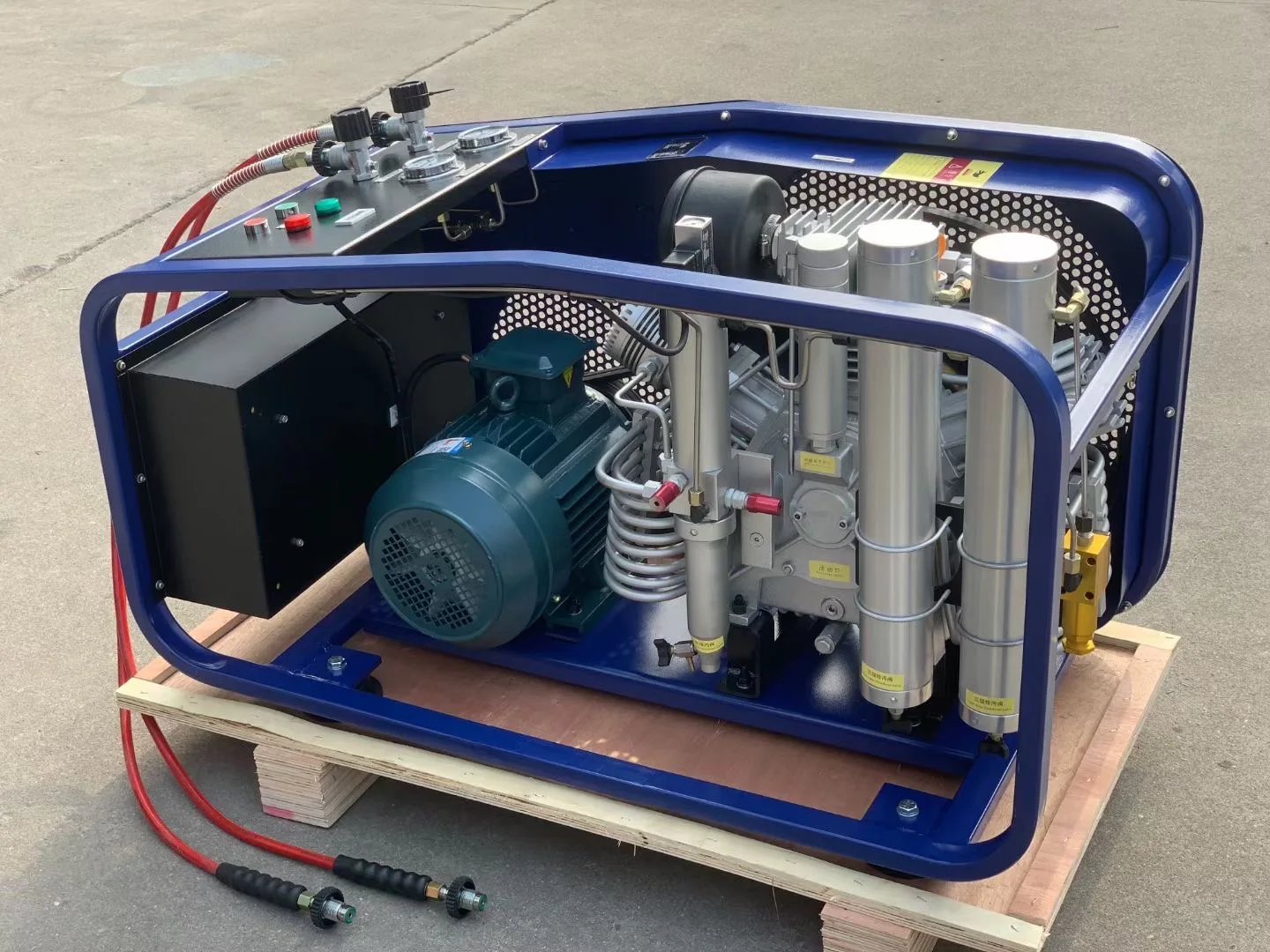 HC-W400/ET/SH 7.5KW High Pressure 300ba Air Compressor 380V/50HZ Air Compressor For Diving