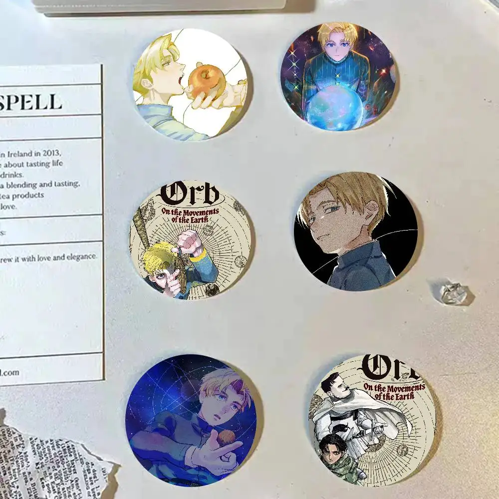 Orb On The Movements Of The Earth Anime Cartoon Style Badge Brooches On Backpack Decoration Round Enamel Pins For Accessorys