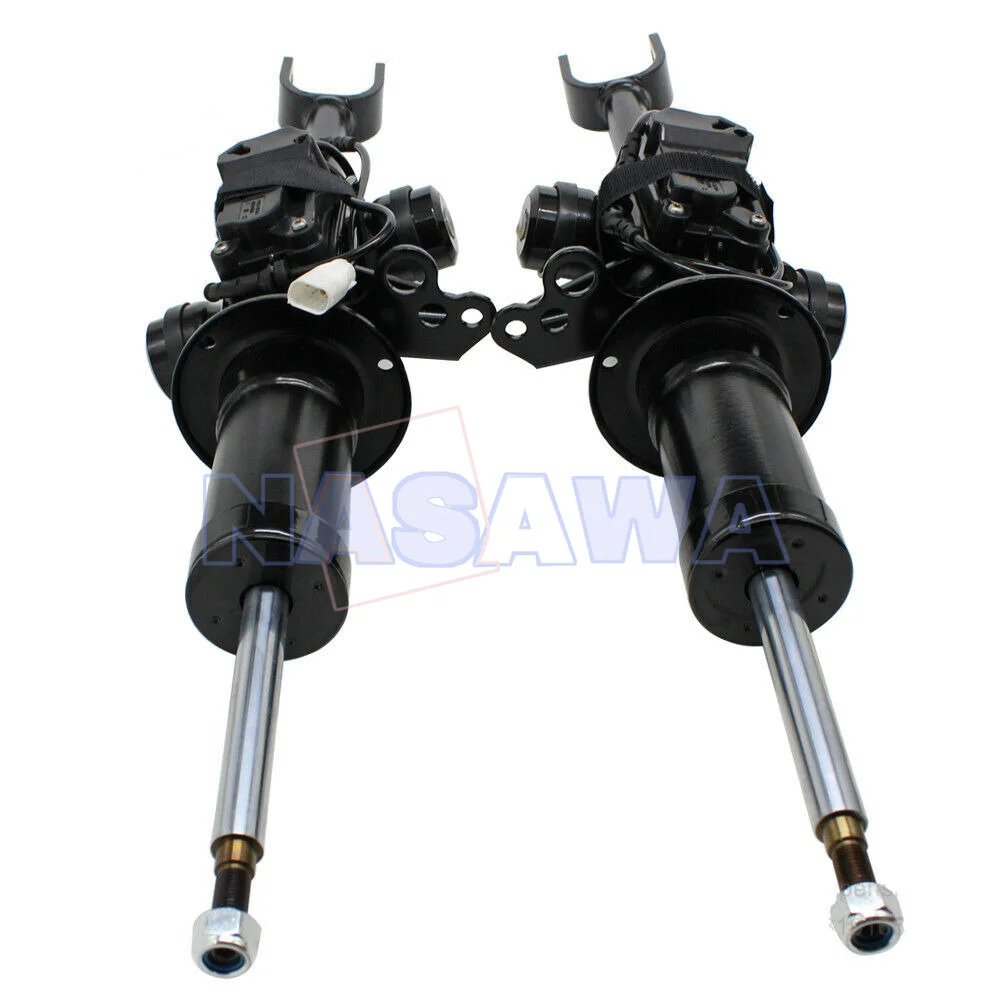 Pair Front Left & Right Hydraulic Shocks Absorbers EDC For BMW F01 F02 F07 F10 550i 740i 750i 2007-2015 37116796925 37116796926