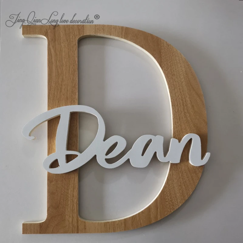 Wooden Letters for Nursery Wall Hanging  custom  Baby Name Sign, Kids Room Decor, Script Font