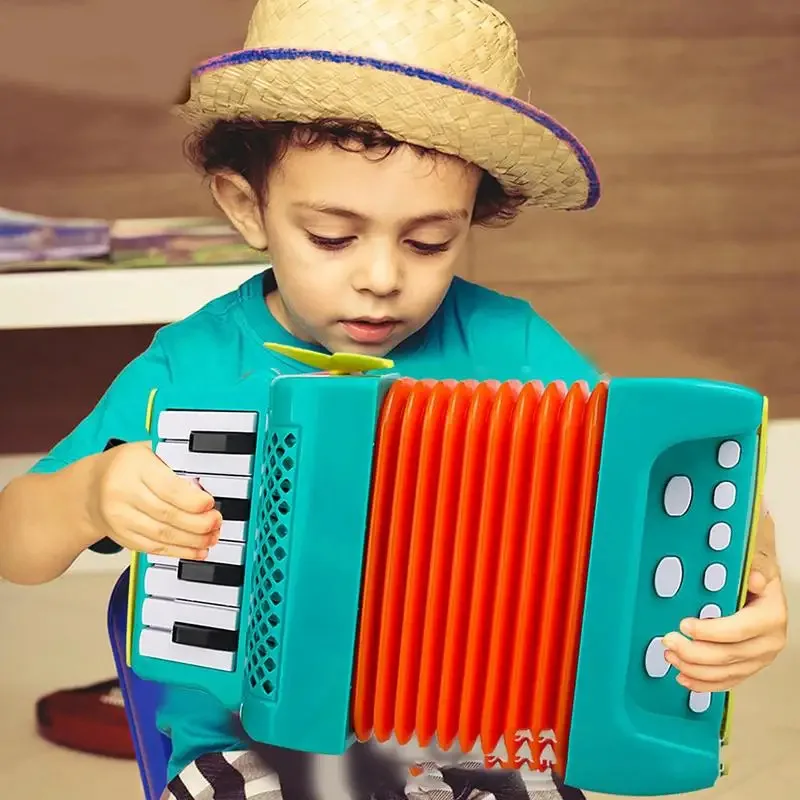 Toy Accordion for Kids Cartoon Accordion Musical Instrument Accordion Instrument for Kids Mini Accordion Instrument Toy Kids