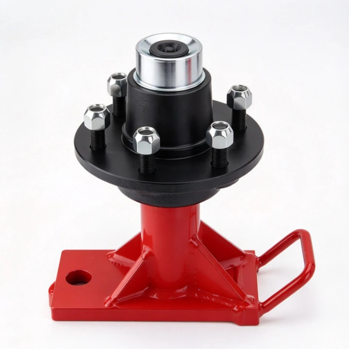 Tractor Wheel Hub, 5 Lug Wheel, Aluminum Alloy Rim for Container Transport, Heavy Duty Ag Tractor Replacement Hub Assembly