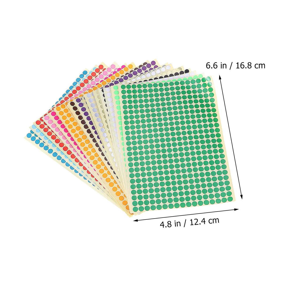 

16 Pcs Colorful Circle Dot Labels Bright Sticker Dots for Office Classroom ganization Price Tags Removable Adhesive