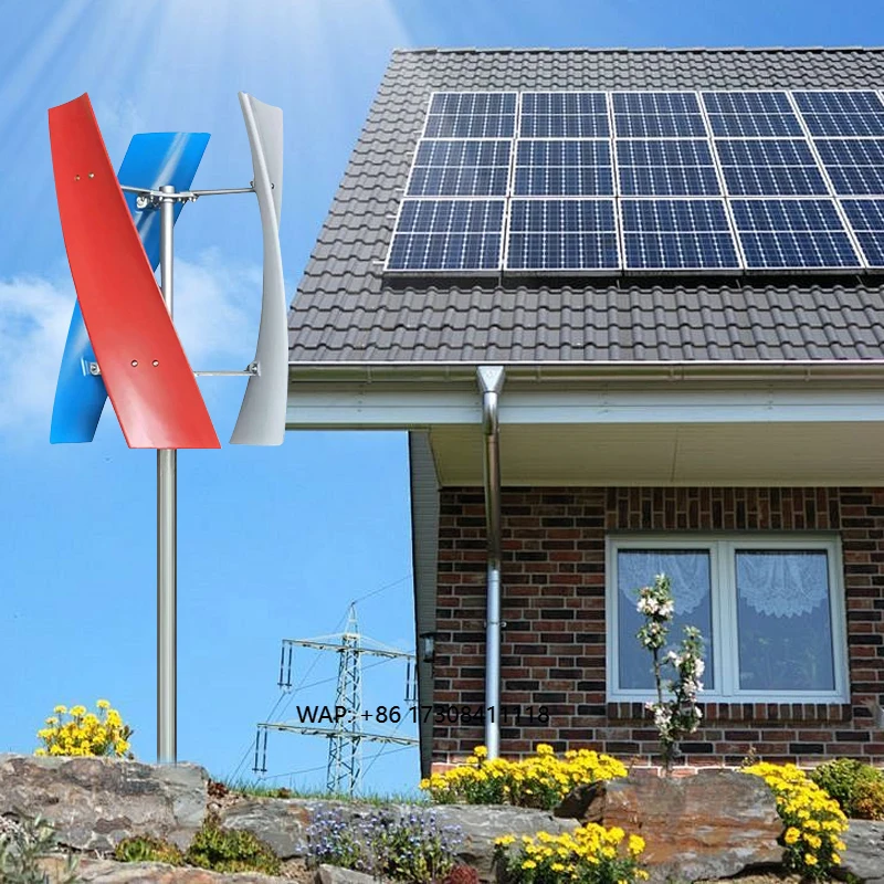 Good Selling Small Vertical Wind Turbine Generator Blades Alternative Tulip Controller
