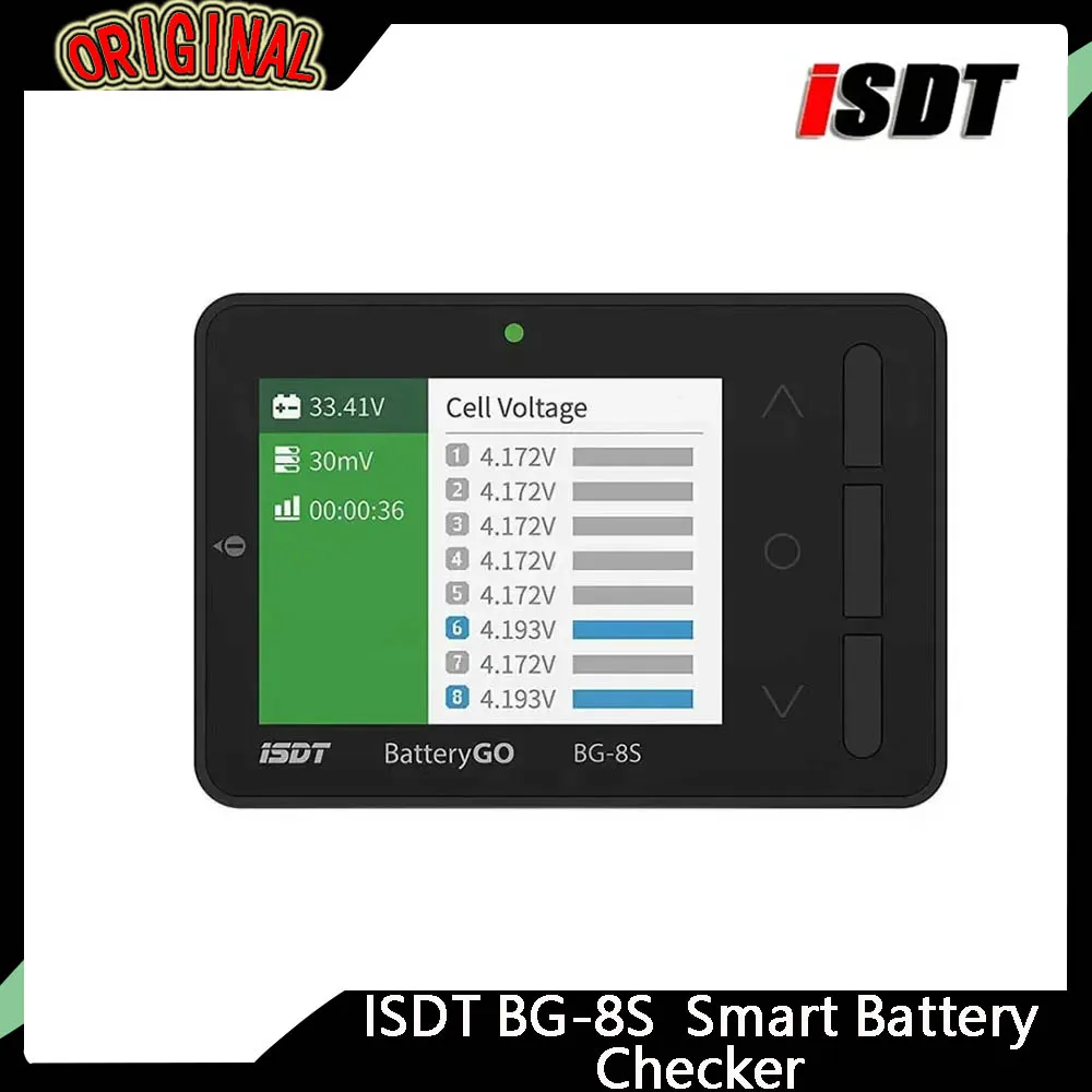 

ISDT BattGo BG-8S Smart Battery Checker - Balancer & Receiver Tester with Quick Charge for RC Models