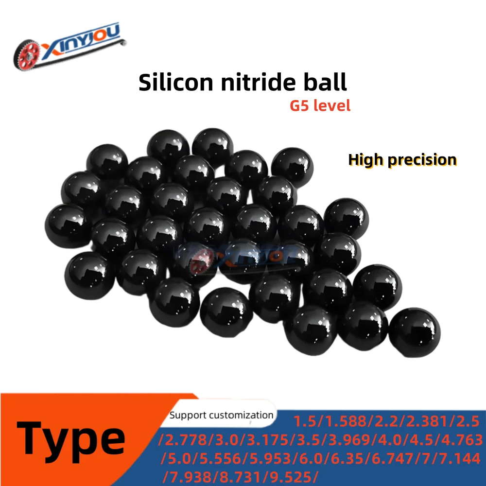 

2/5/10 шт. керамические шарики из нитрида кремния (G5), размер 10 мм ~ 30 мм для промышленного использования, подшипник, антикоррозийный, длительный срок службы