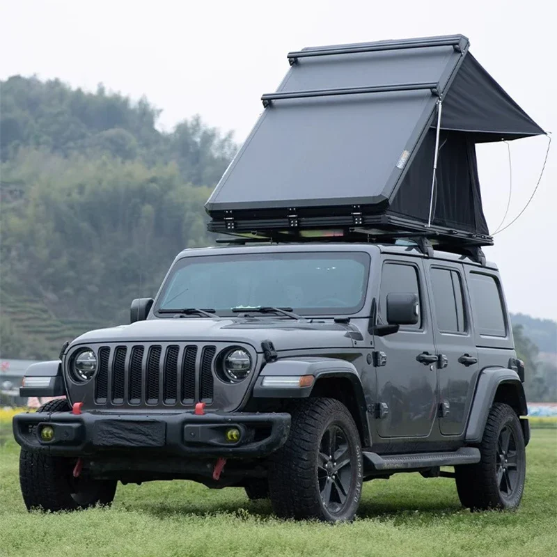 

210CM Car Roof Tent Fully Automatic Folding SUV Camping Self-driving Tour Aluminum Alloy Car Tent Sunroof Convertible Hardtop