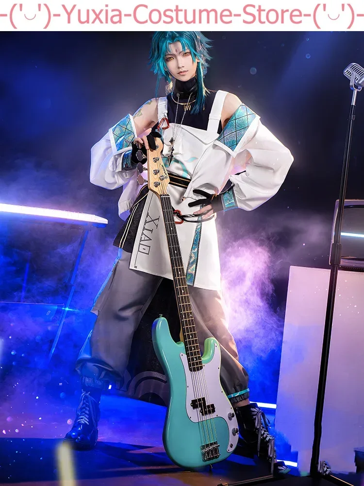 Genshin Impact Xiao The Four Winds Casual Wear Men Cosplay Costume Cos Game Anime Party Uniform Hallowen Play Role Clothes